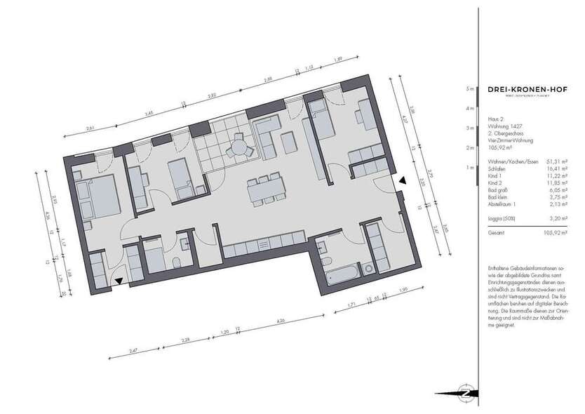 Wohnung zum Kaufen in Tuttlingen 519.000 € 105.92 m²