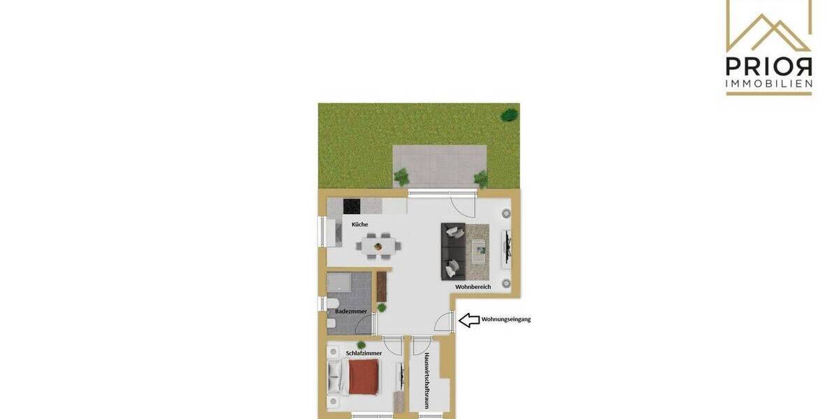 Etagenwohnung Petersberg - 2 Zimmer, 59 m&sup2;, 229.000&euro; | Angebot:26401111