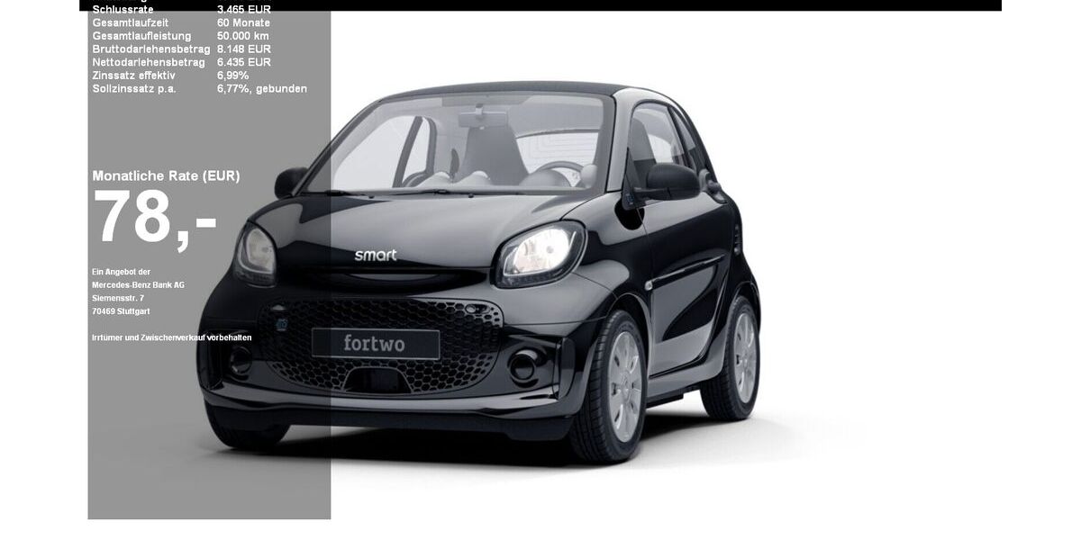 Smart ForTwo 8.813 km 9.900 &euro; Kiel 24109