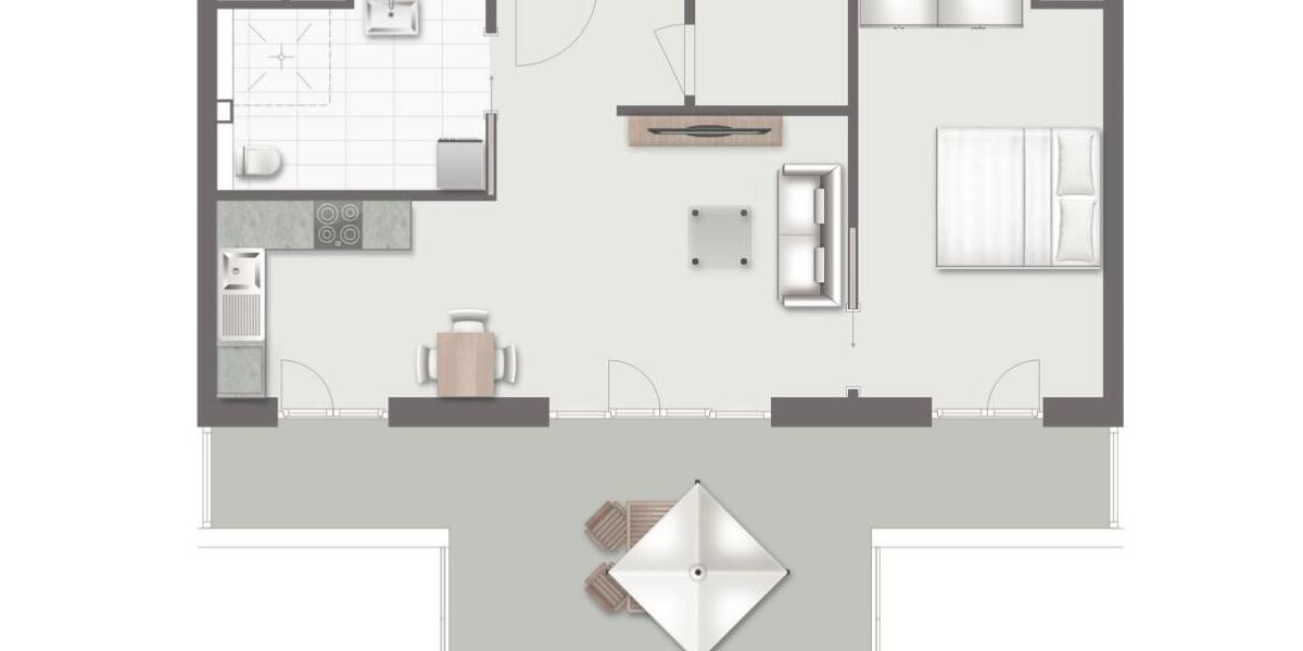 Dachgeschoßwohnung Schwabmünchen - 2 Zimmer, 67 m&sup2;, 1.029&euro; | Angebot:25127345