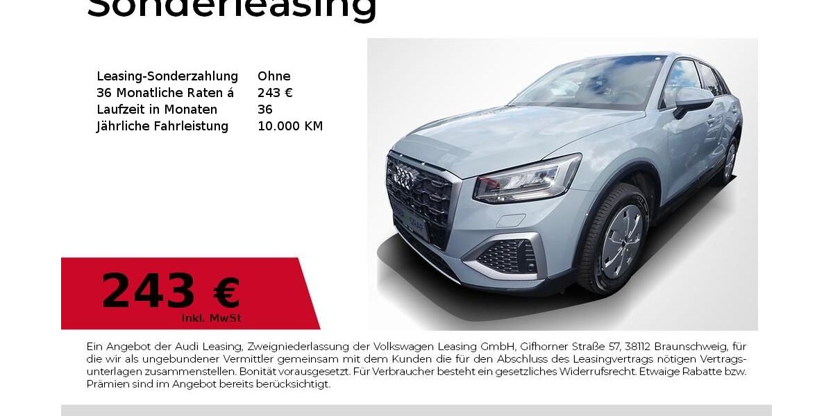 Audi Q2 6.974 km 26.780 &euro; Erlangen 91058