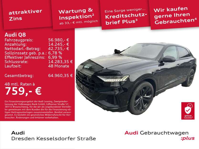 Audi Q8 60.619 km 56.980 € Dresden 01169