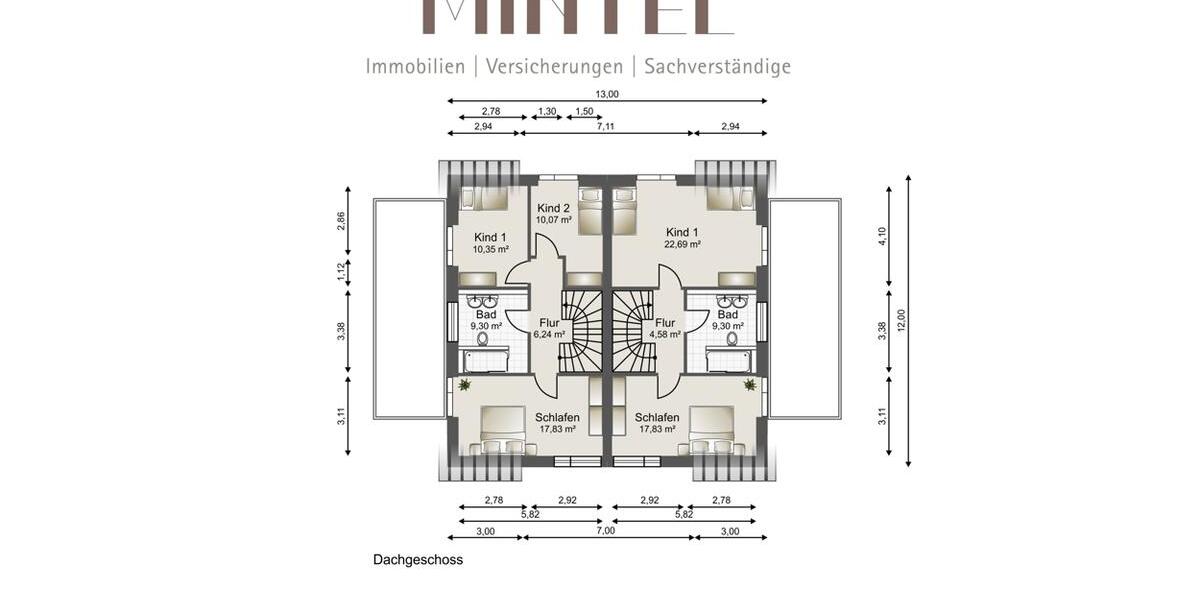 Doppelhaushälfte Werne - 6 Zimmer, 130 m&sup2;, 1.820&euro; | Angebot:23531228