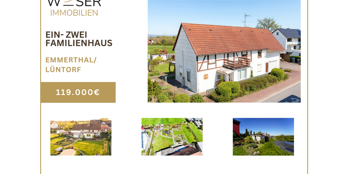 Einfamilienhaus Emmerthal - 6 Zimmer, 155 m&sup2;, 119.000&euro; | Angebot:26531706