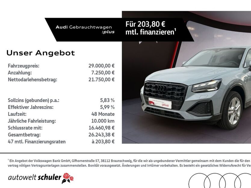 Audi Q2 14.908 km 29.000 € Villingen-Schwenningen 78052