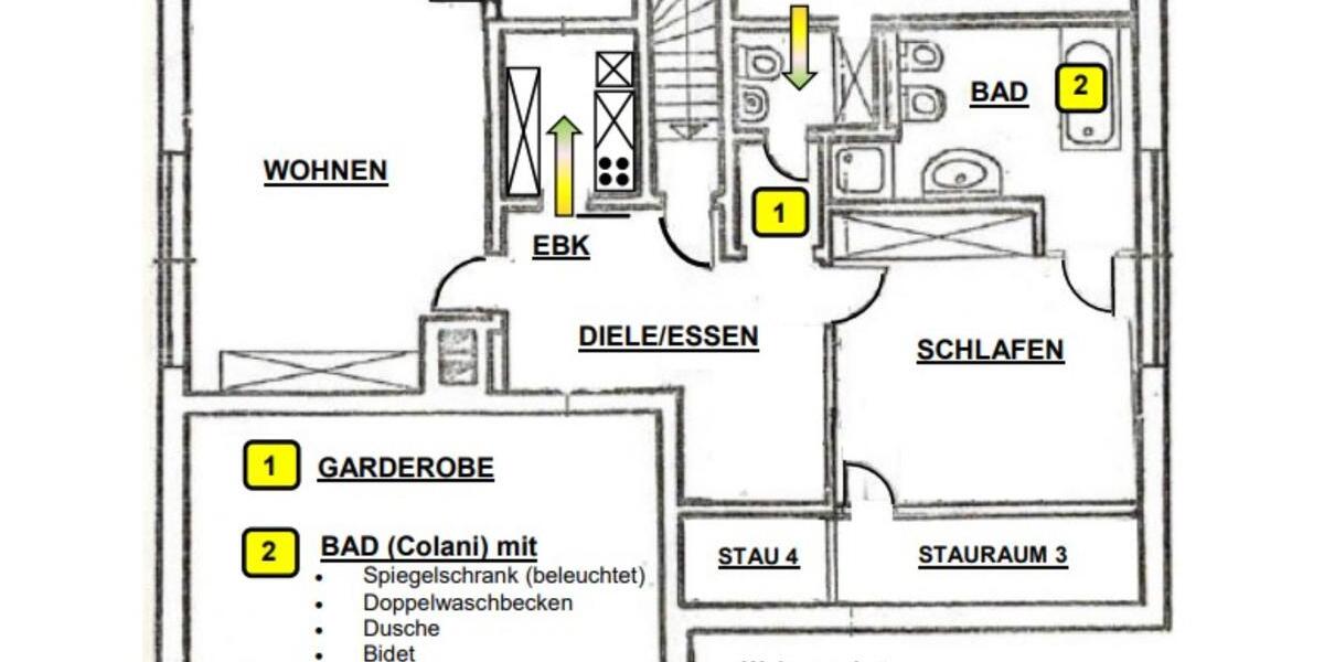 Dachgeschoßwohnung Schloß Holte-Stukenbrock Stukenbrock - 3 Zimmer, 65 m&sup2;, 590&euro; | Angebot:25394224