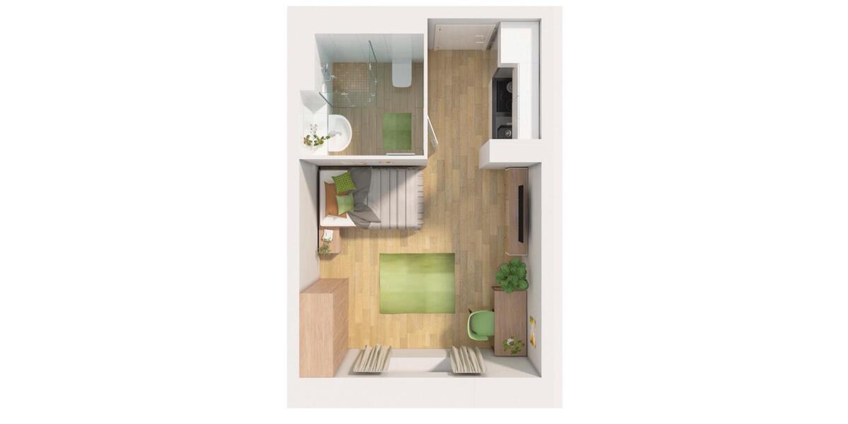 Etagenwohnung Gottfrieding - 1 Zimmer, 1 m&sup2;, 458&euro; | Angebot:26677235