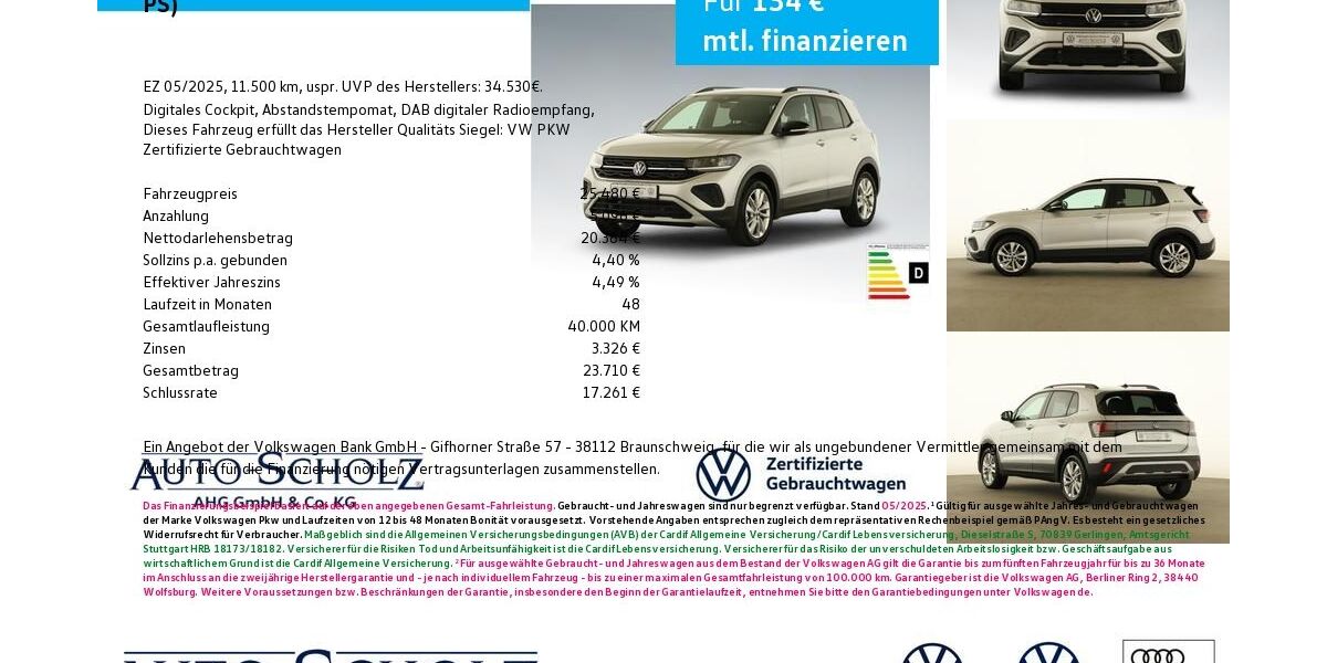 VW T-Cross 11.500 km 25.480 &euro; Bayreuth 95448