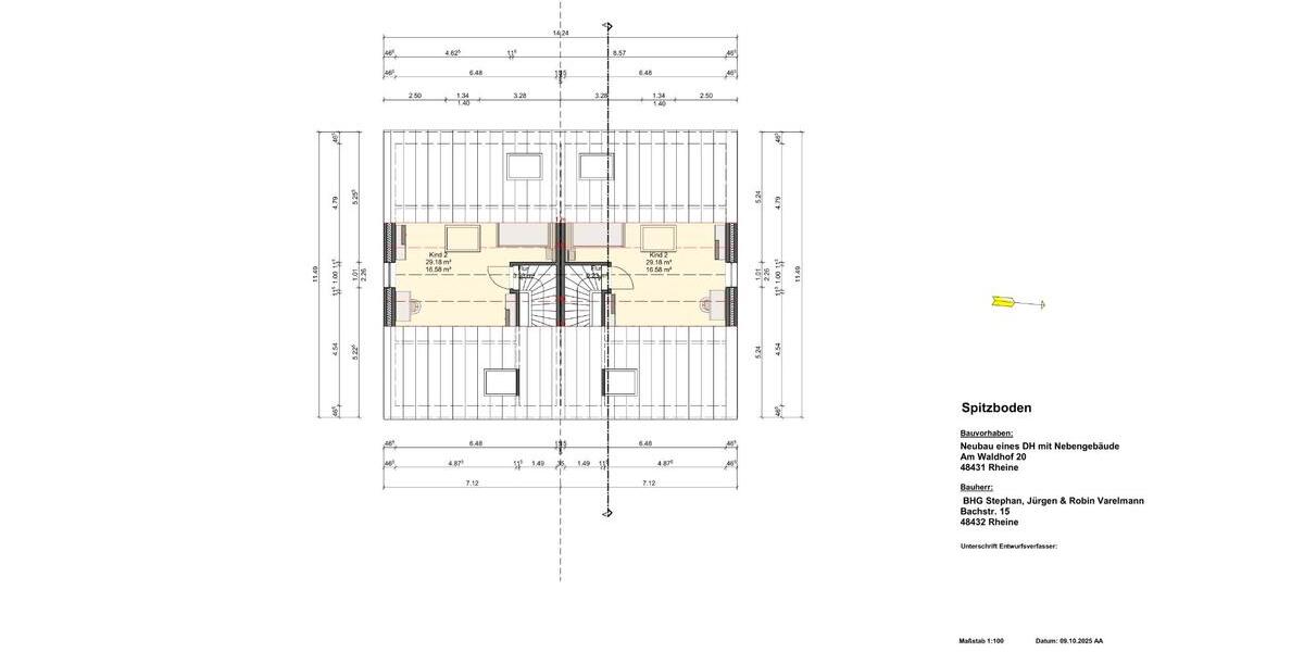 Moderne Doppelhaushälfte in Rheine – KfW 40 Neubau mit PV-Anlage 5 zimmer