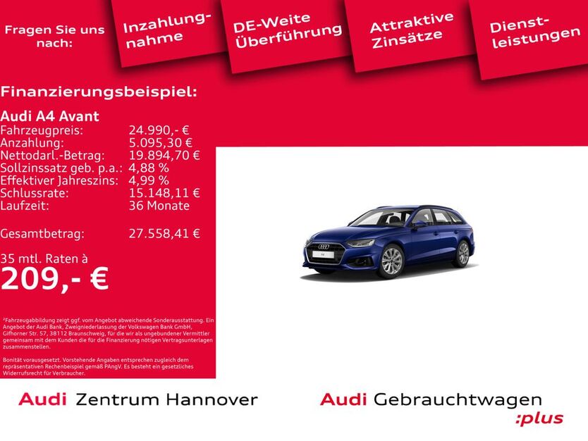 Audi A4 82.001 km 24.450 € Hannover 30179