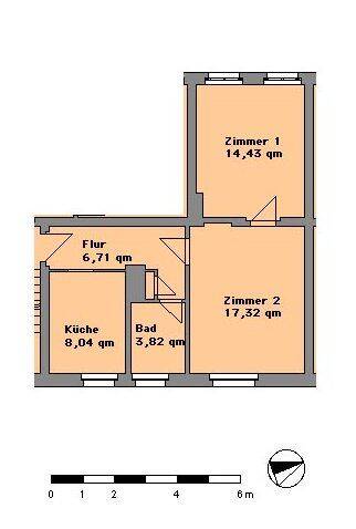 Etagenwohnung Großräschen Klein Räschen - 2 Zimmer, 50 m&sup2;, 300&euro; | Angebot:26798035