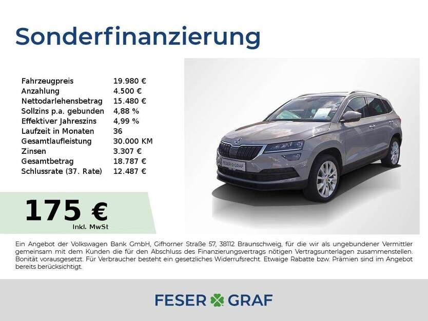 Skoda Karoq 86.742 km 19.980 € Lauf an der Pegnitz 91207