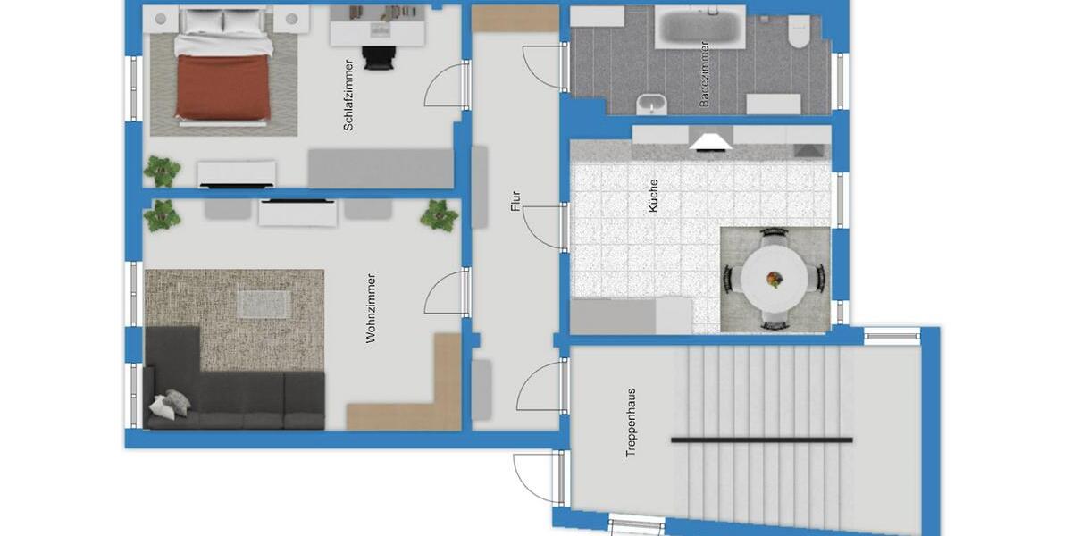 Dachgeschoßwohnung Halle (Saale) Am Wasserturm/Thaerviertel - 2 Zimmer, 65 m&sup2;, 475&euro; | Angebot:26441157