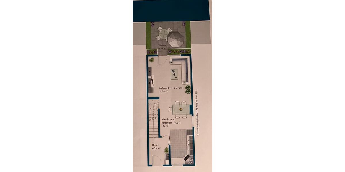 Reihenhaus Hanau Lamboy - 3 Zimmer, 81 m&sup2;, 370.000&euro; | Angebot:25372799