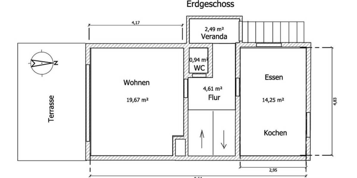 Reihenendhaus Leonberg (Württemberg) Leonberg - 5 Zimmer, 114 m&sup2;, 550.000&euro; | Angebot:26319061