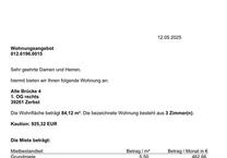 Wohnung zu vermieten im Herzen von Zerbst (Alte Brücke)