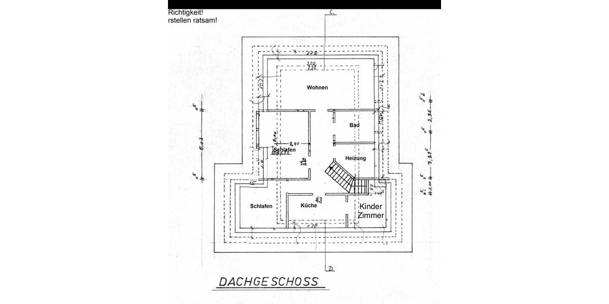 Dachgeschoßwohnung Cloppenburg - 4 Zimmer, 95 m&sup2;, 999&euro; | Angebot:26392515