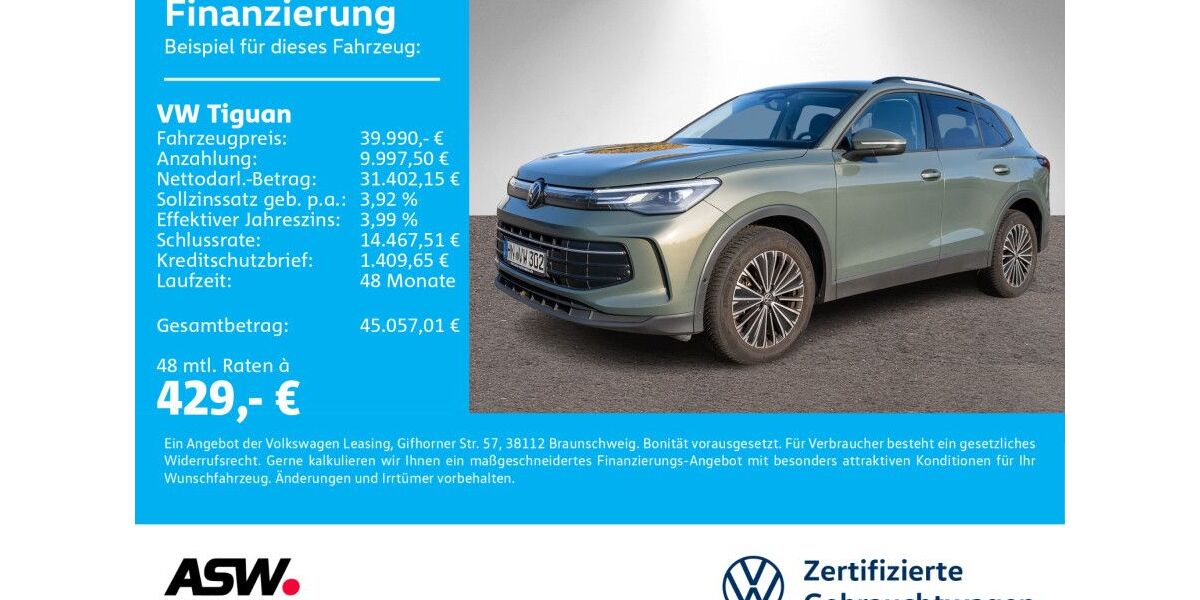 VW Tiguan 37.900 km 37.890 &euro; Neckarsulm 74172