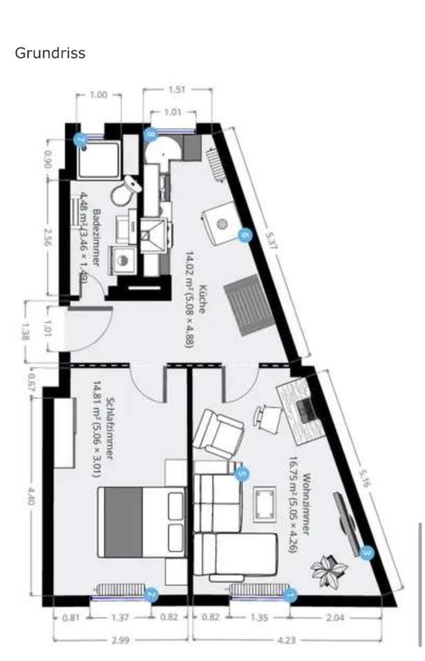 AltbauWohnung 2 Zi. 50qm renoviert