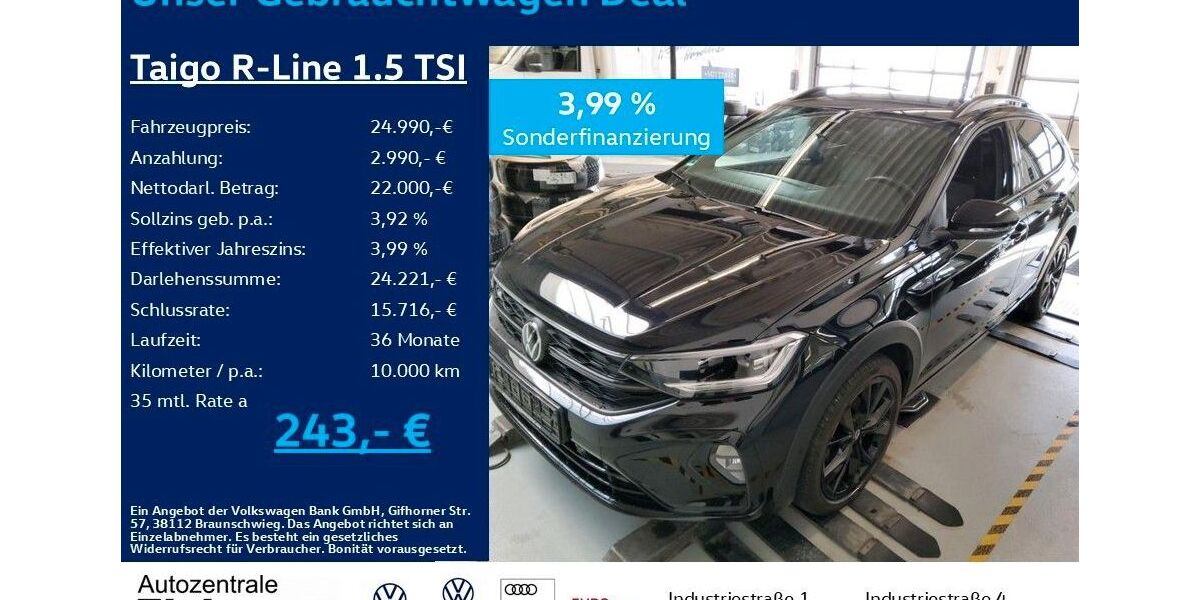 VW Taigo 27.100 km 24.990 &euro; Heiligenroth 56412