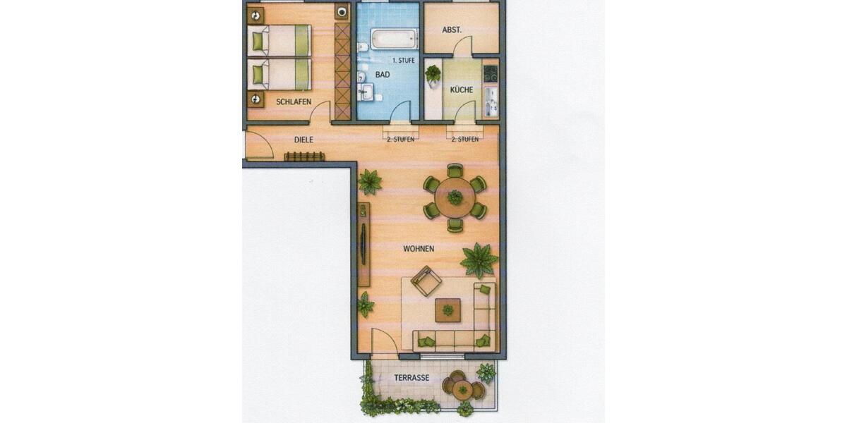 Hochparterre Sindelfingen - 2.5 Zimmer, 78 m&sup2;, 1.290&euro; | Angebot:26320184