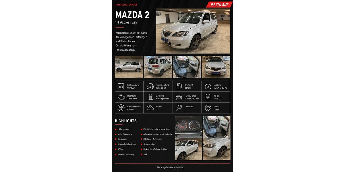 Mazda 2 101.666 km 2.690 &euro; Kassel 34123