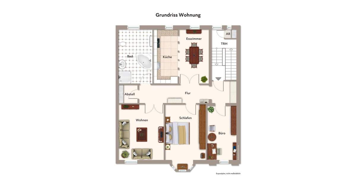 Etagenwohnung Duisburg Mittelmeiderich - 5 Zimmer, 132 m&sup2;, 219.000&euro; | Angebot:23967613