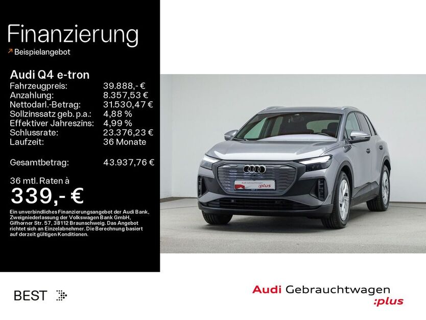 Audi Q4 e-tron 23.100 km 39.888 € Mühlheim 63165