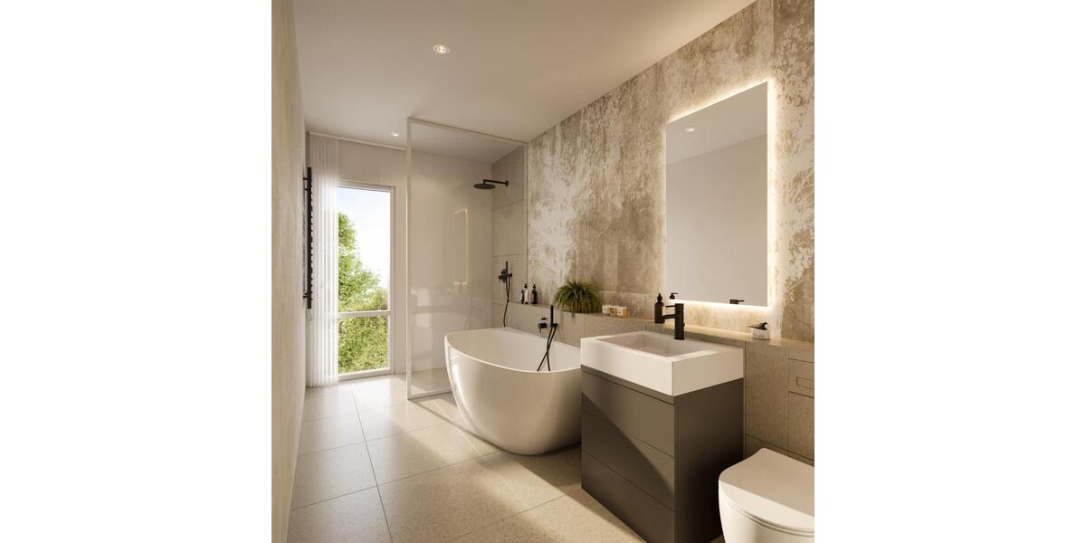 Neubau 3-Raumwohnung 90 m², EG mit Garten und DG mit großTerrasse 3 zimmer