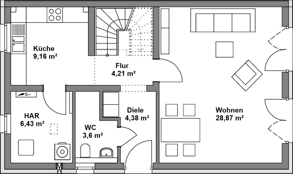 Doppelhaushälfte Hallbergmoos - 5 Zimmer, 142 m&sup2;, 799.000&euro; | Angebot:26052934
