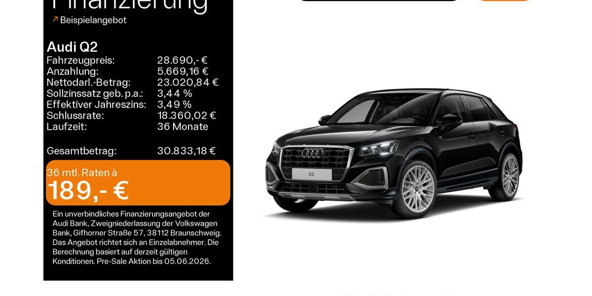 Audi Q2 15.464 km 28.690 &euro; Haßfurt 97437