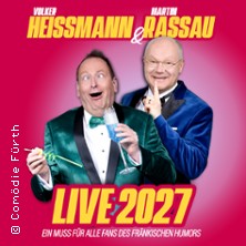 Heißmann & Rassau - Heißmann & Rassau LIVE 2027 12.03.2027 Kulturhaus Weißenfels