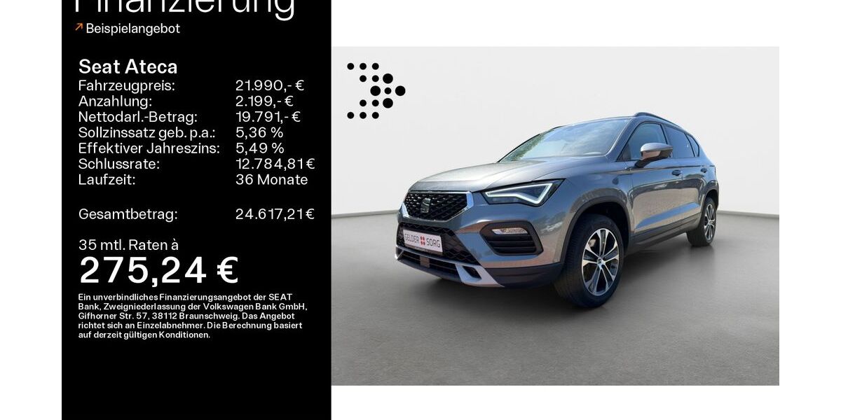Seat Ateca 133.490 km 21.480 &euro; Ebern 96106