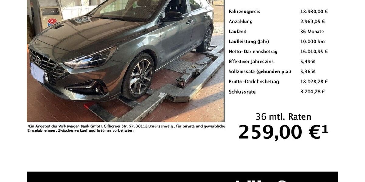 Hyundai i30 38.253 km 18.980 &euro; Trier 54292