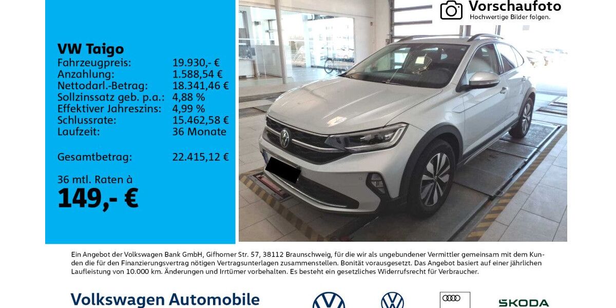 VW Taigo 43.832 km 19.930 &euro; Leipzig 04277
