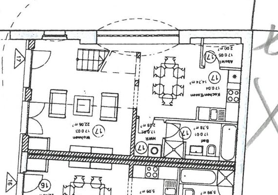 Schöne Galeriewohnung mit Dachterrasse 2 zimmer
