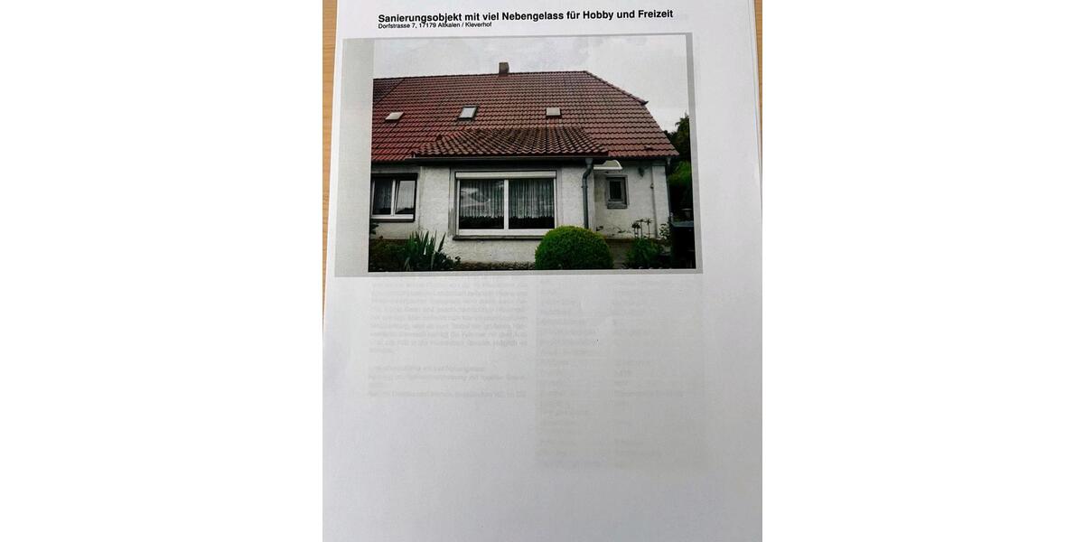 Doppelhaushälfte Gnoien - 6 Zimmer, 143 m&sup2;, 85.000&euro; | Angebot:24695626