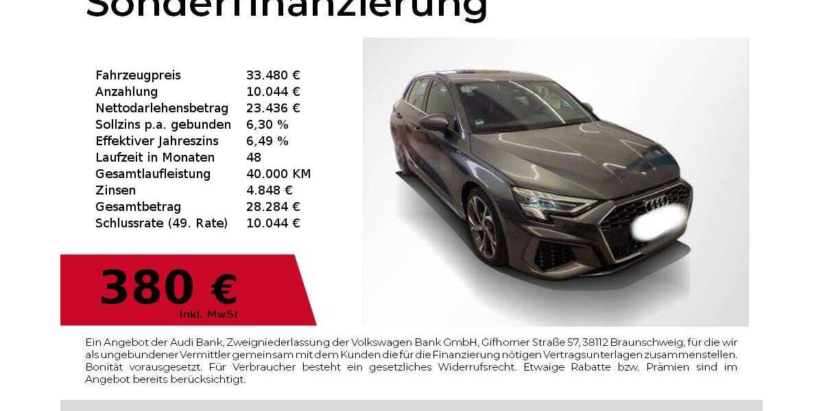 Audi A3 55.300 km 33.480 &euro; Höchstadt 91315