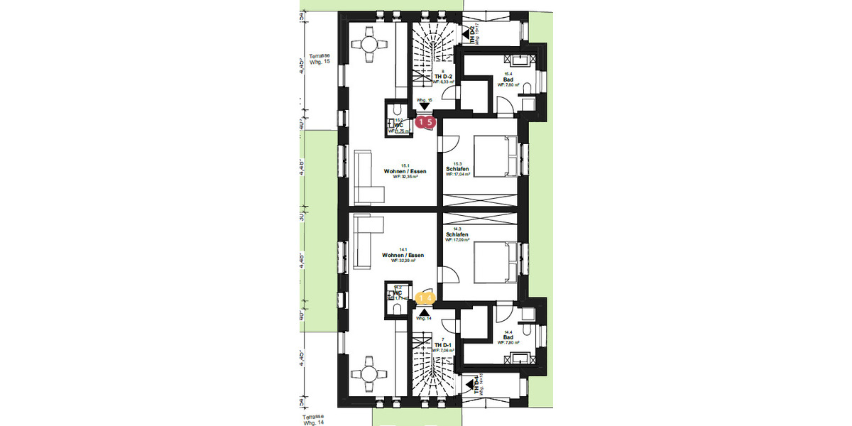 Erdgeschoßwohnung Neuenhaus - 2 Zimmer, 65 m&sup2;, 865&euro; | Angebot:25919289