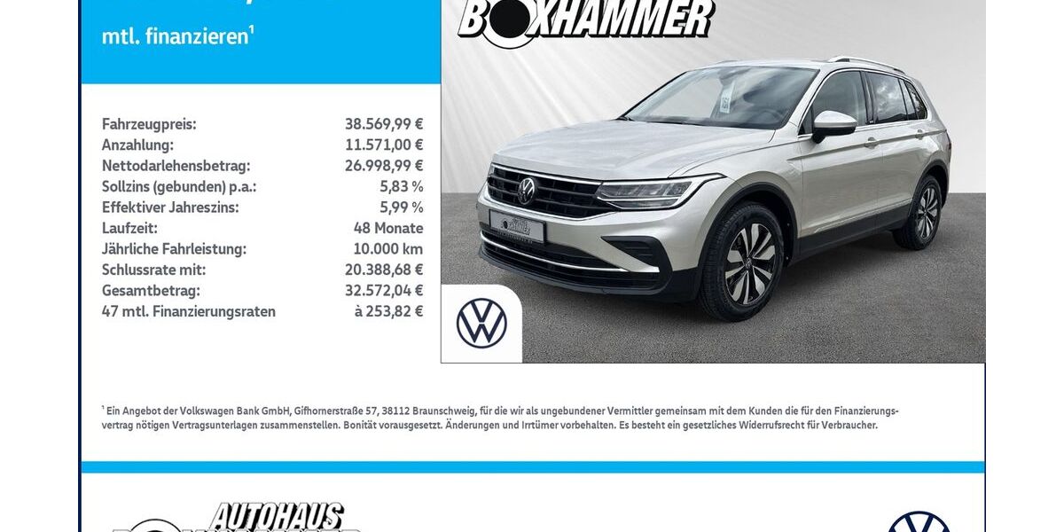 VW Tiguan 5.982 km 37.960 &euro; Bad Aibling 83043