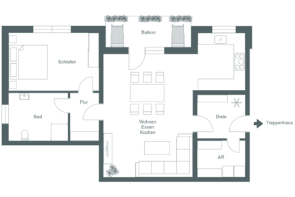 Wohnung zum Mieten in Kastellaun 900 € 78.5 m² 2 zimmer