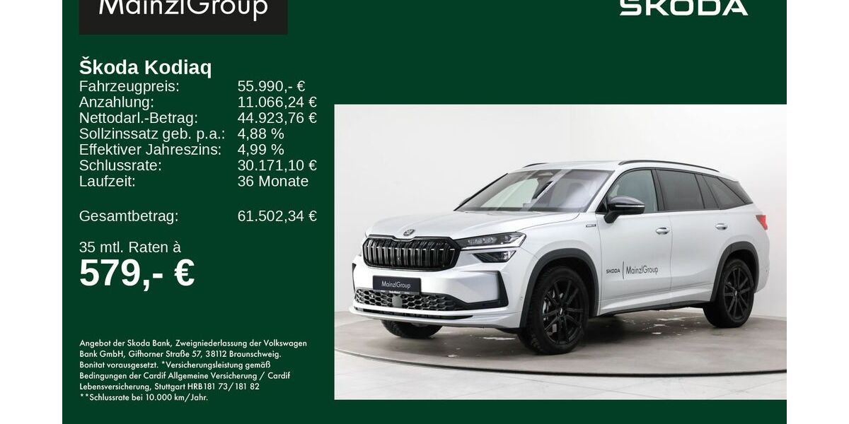 Skoda Kodiaq 12.500 km 55.990 &euro; Feldkirchen/Westerham 83620
