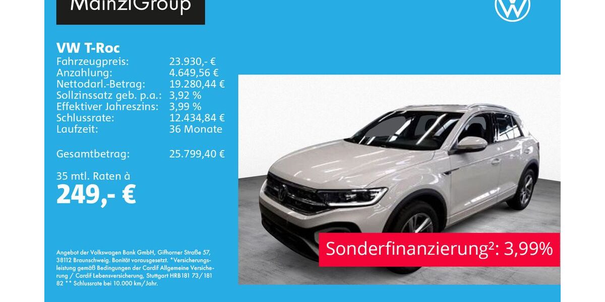 VW T-Roc 18.360 km 23.930 &euro; Feldkirchen/Westerham 83620