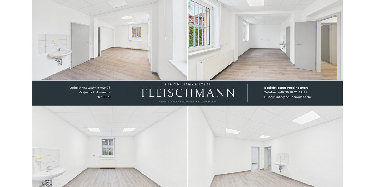 Attraktive Büro- oder Praxisfläche in zentraler Lage von Suhl – alles fußläufig erreichbar - Gewerbeobjekt Suhl | Angebot:25987176