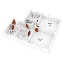Etagenwohnung Montabaur - 3 Zimmer, 91 m&sup2;, 800&euro; | Angebot:26459305