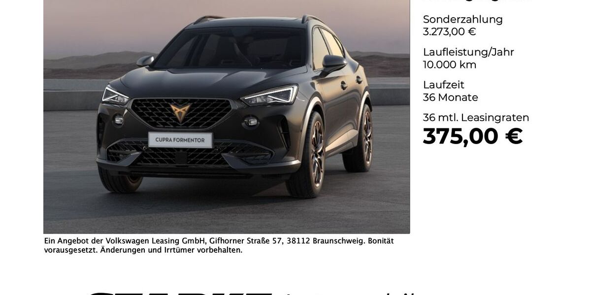 Cupra Formentor 24.672 km 32.730 &euro; Vechta 49377