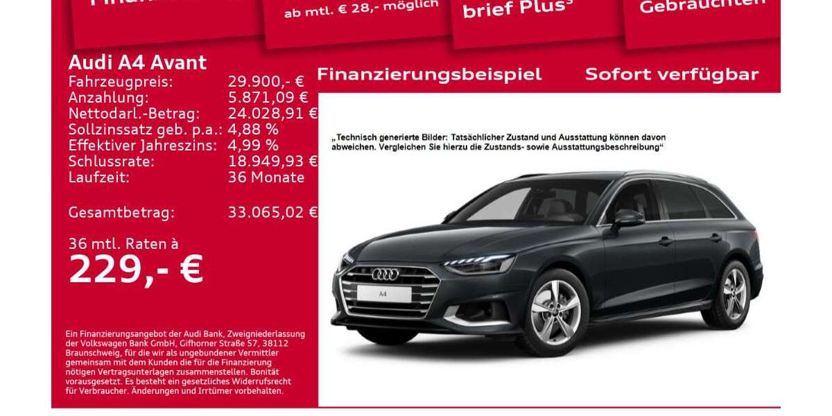 Audi A4 38.700 km 29.900 &euro; Berlin 12489