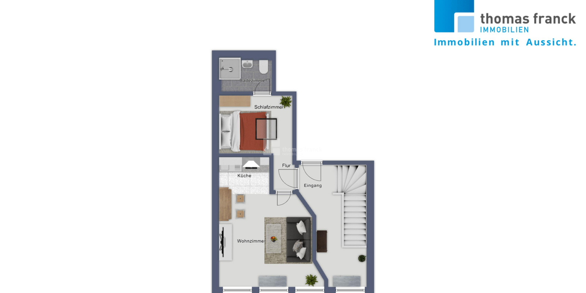 1-Zimmer-Apartment in Schwerins Altstadt – sofort frei! - Dachgeschoßwohnung Schwerin Altstadt | Angebot:26819346