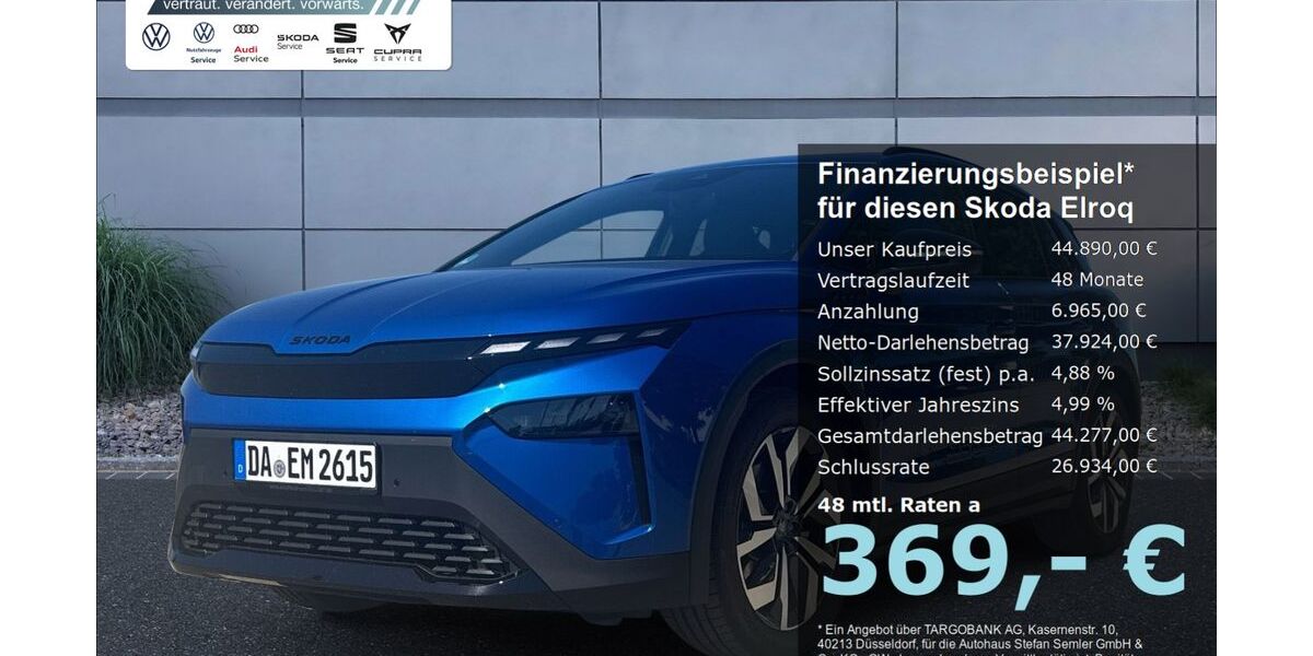 Skoda Elroq 3.000 km 44.890 &euro; Griesheim 64347