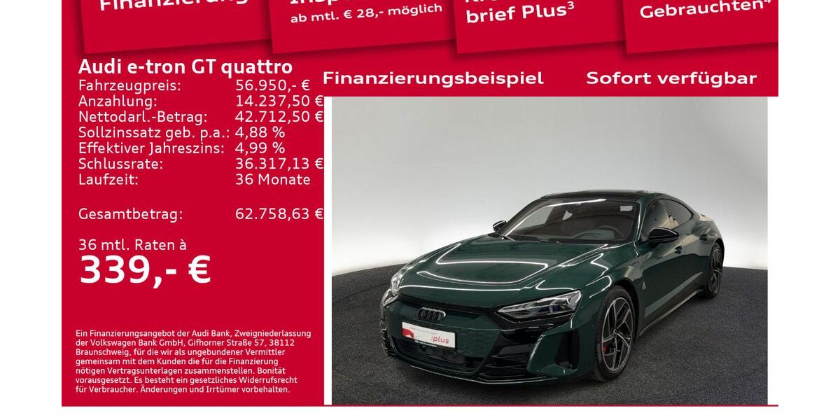 Audi e-tron GT 39.292 km 56.950 &euro; Berlin 10587